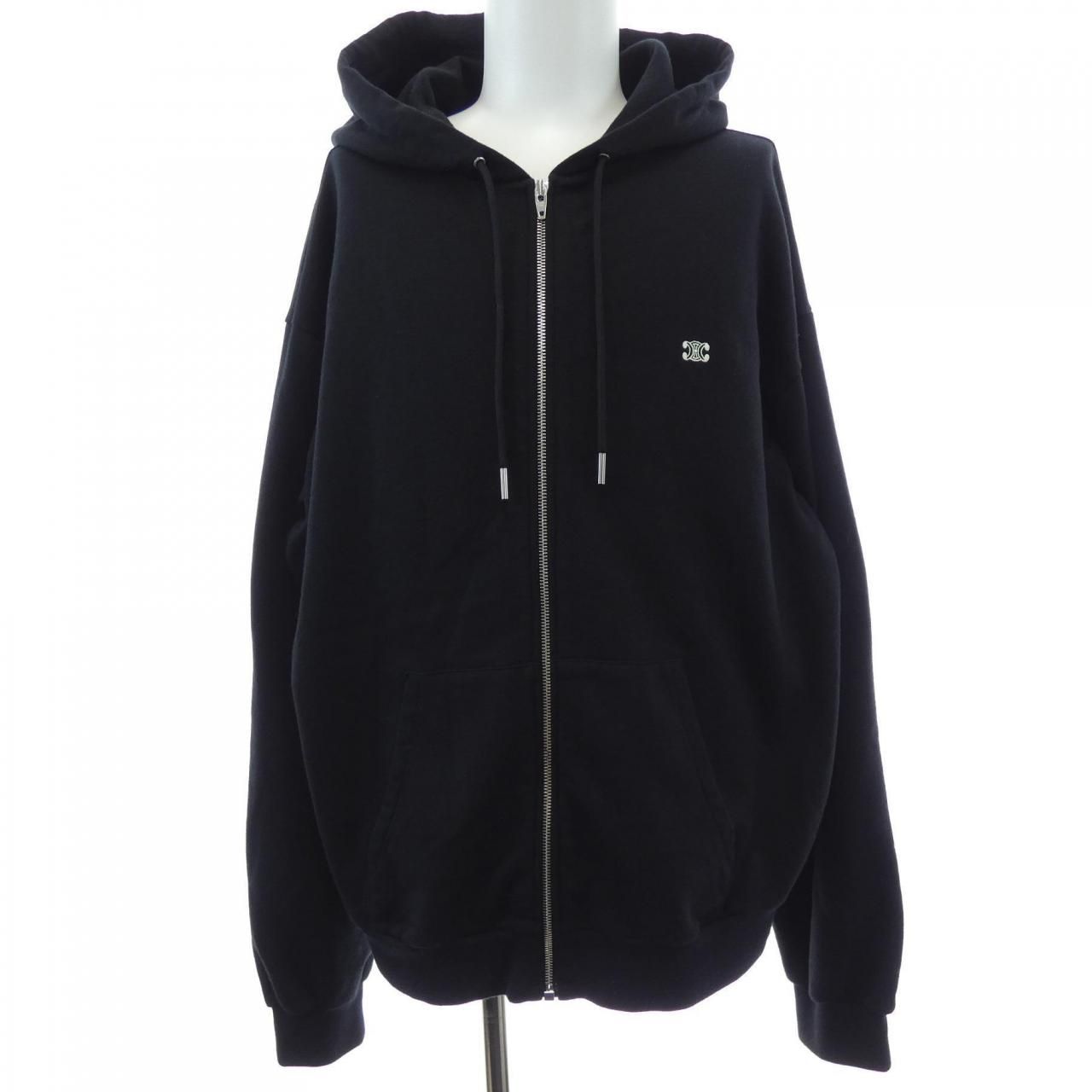 Celine Triomphe Hoodie Black