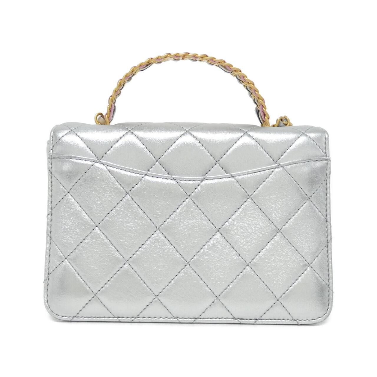 Chanel Bag Handbag Silver — view 2