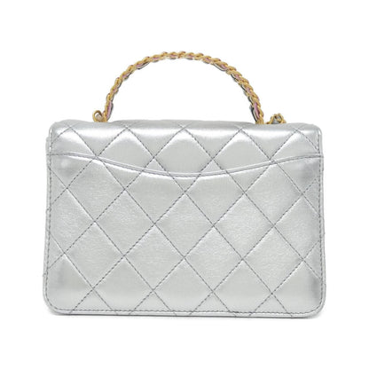 Chanel Bag Handbag Silver — view 2