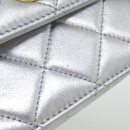 Chanel Bag Handbag Silver — view 4