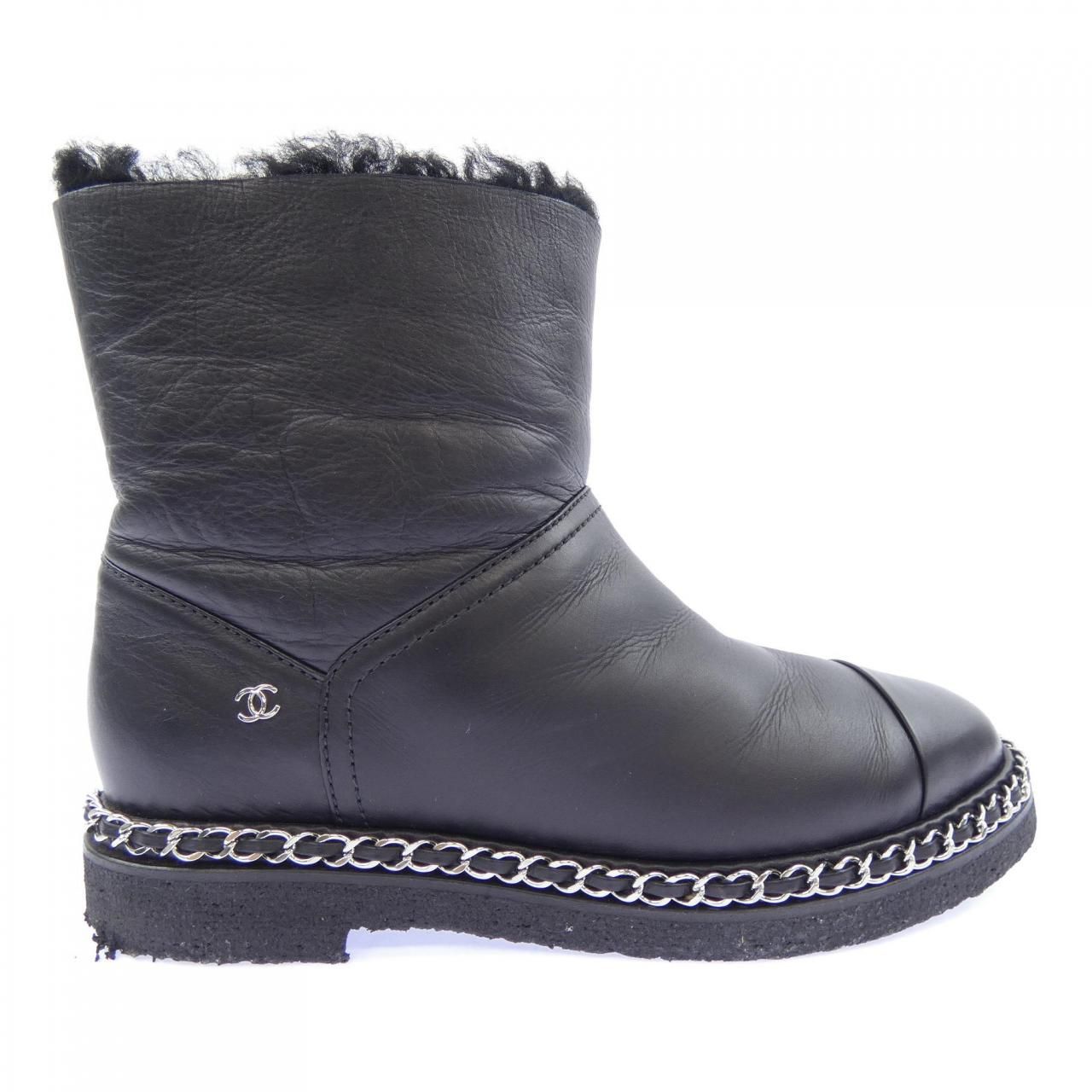 Chanel Short Boots Black