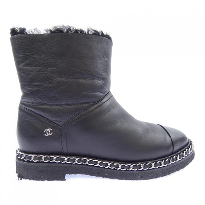 Chanel Short Boots Black