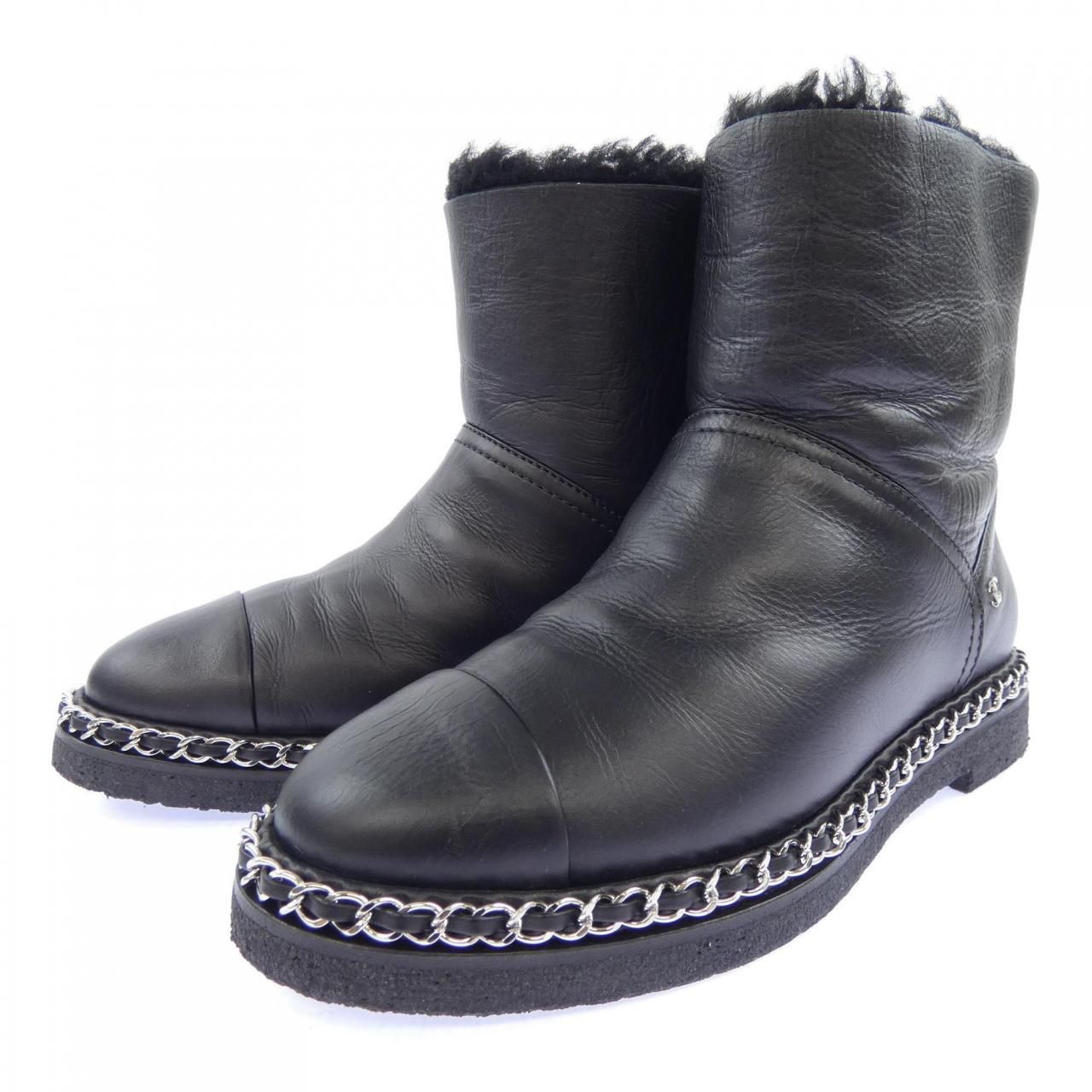 Chanel Short Boots Black — view 3