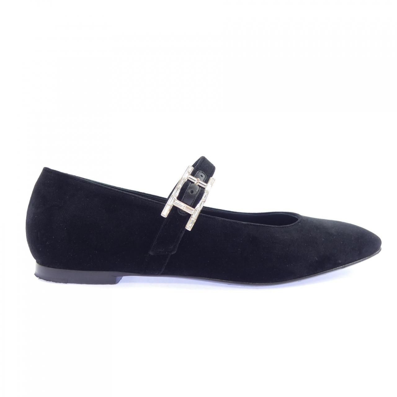 Hermes Jane Hapi Buckle Flat Shoes