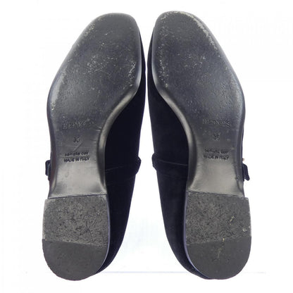 Hermes Jane Hapi Buckle Flat Shoes — view 4