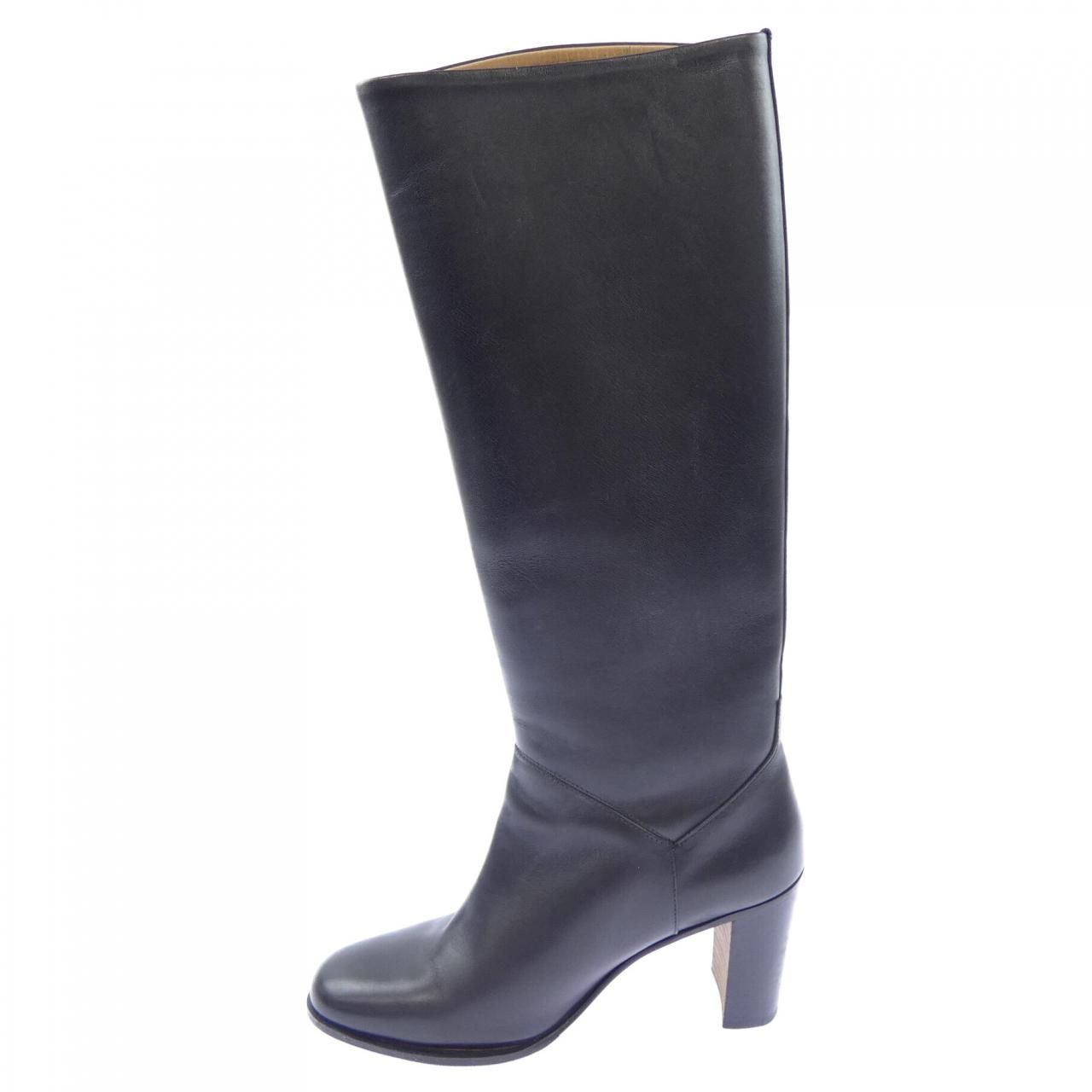Hermes Long Boots Black — view 2