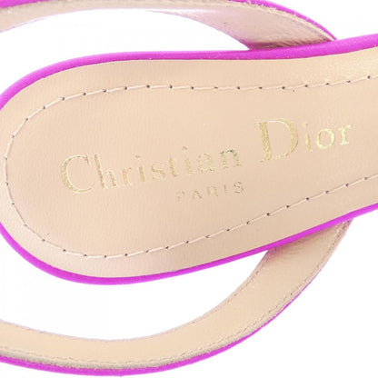Dior Dway Embroidered Satin Sandals — view 6