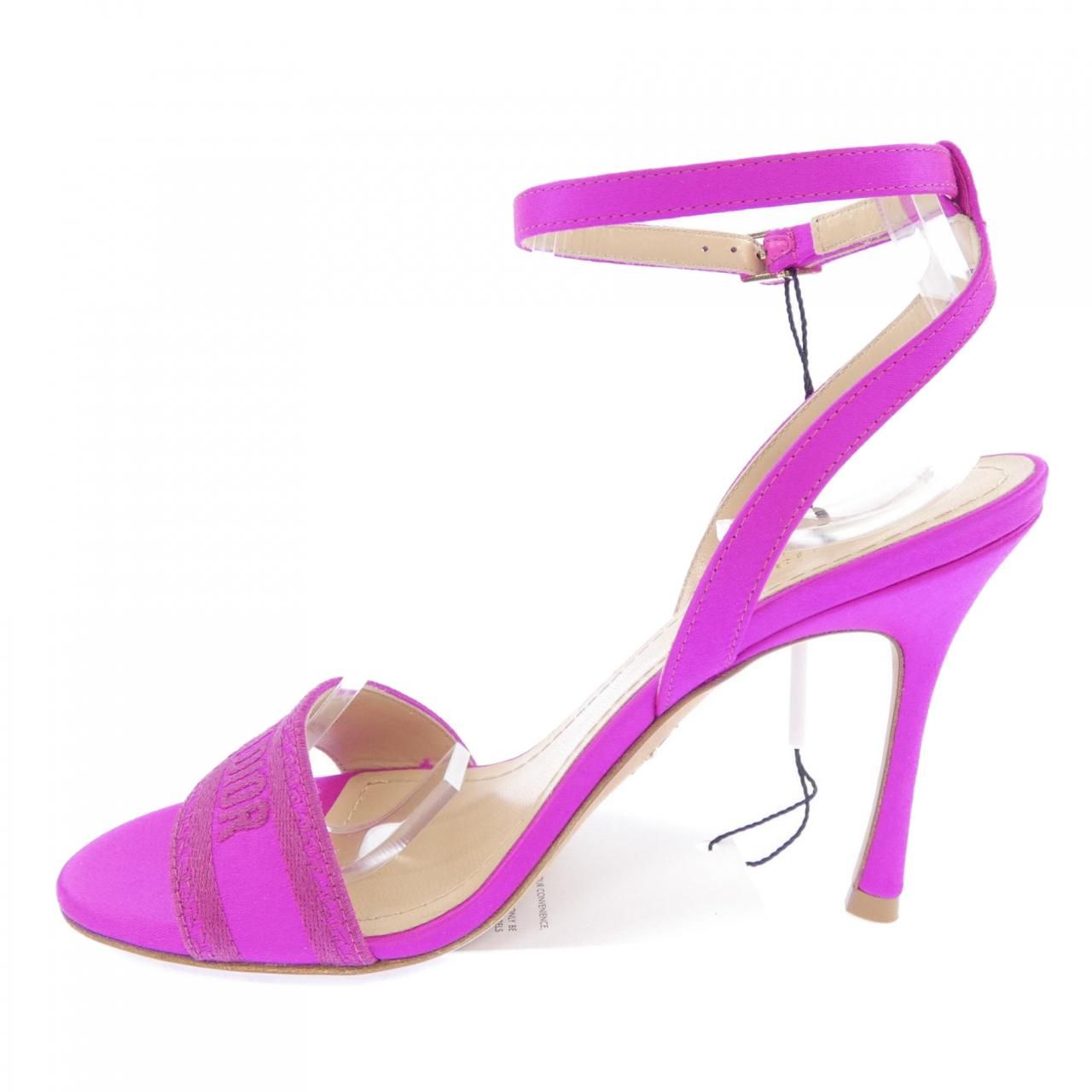 Dior Dway Embroidered Satin Sandals — view 2