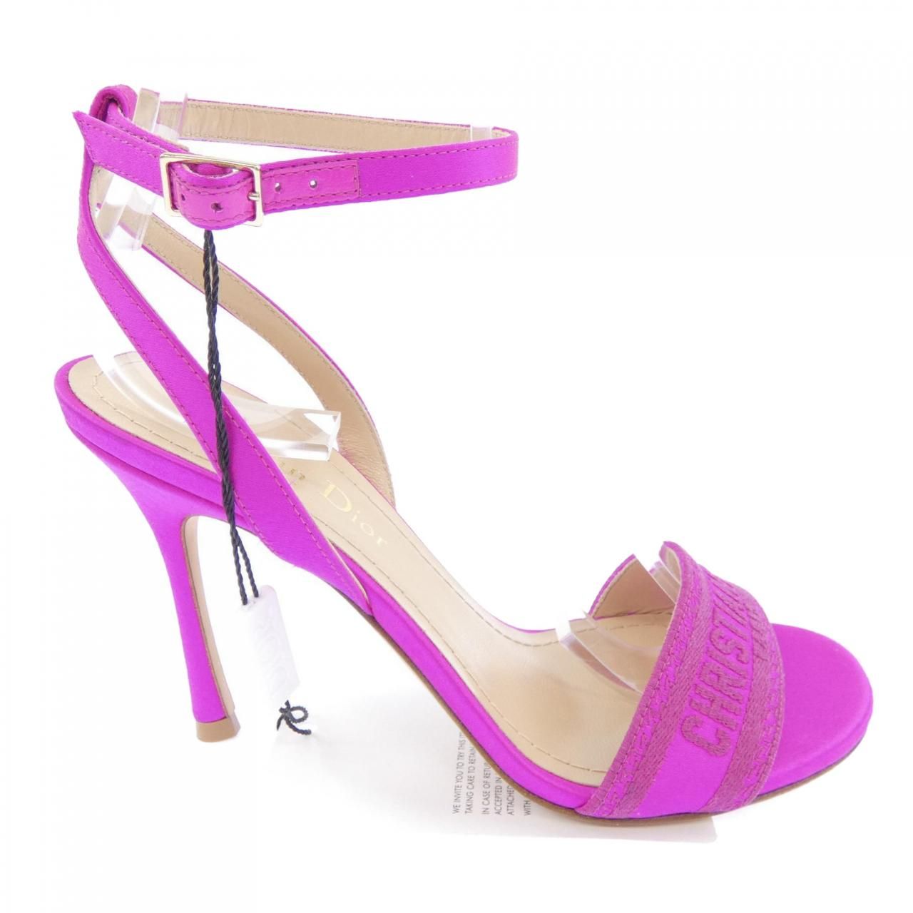 Dior Dway Embroidered Satin Sandals