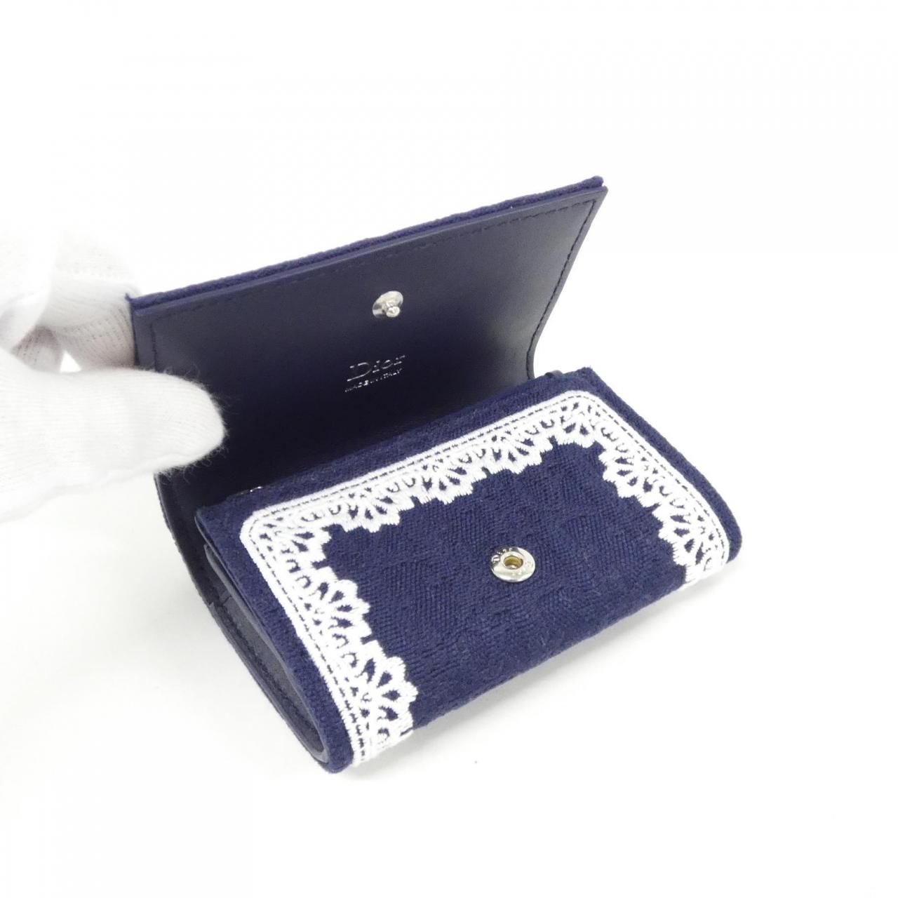Dior Oblique Wallet Blue — view 4