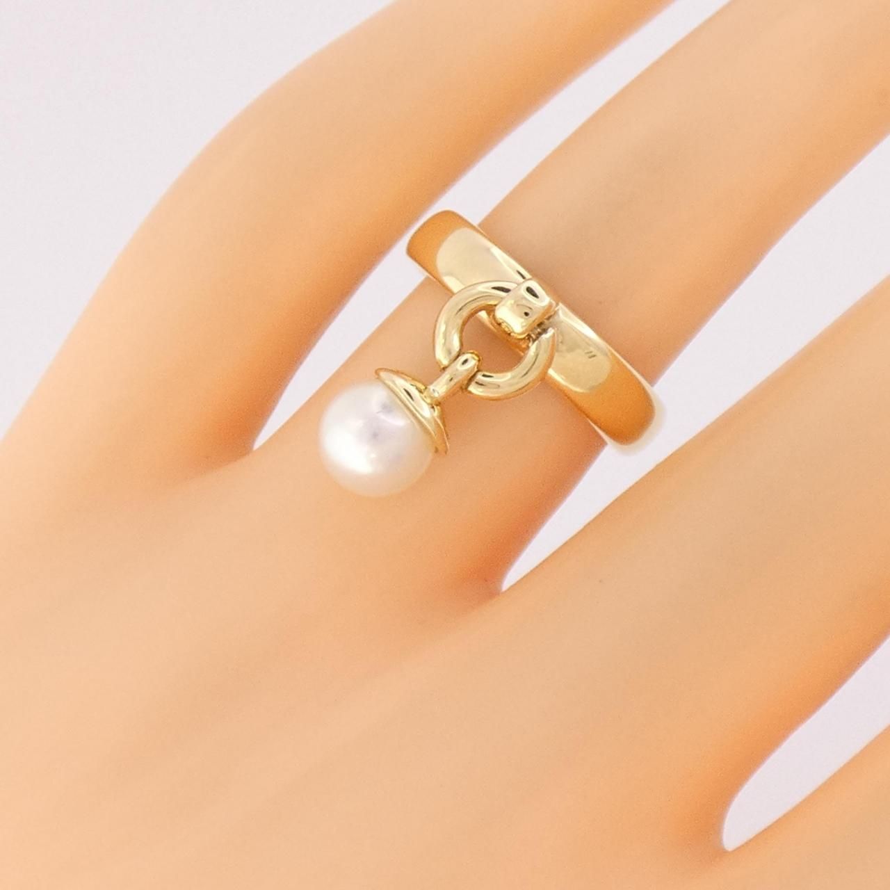 Tiffany & Co Vintage Akoya Pearl Ring — view 5