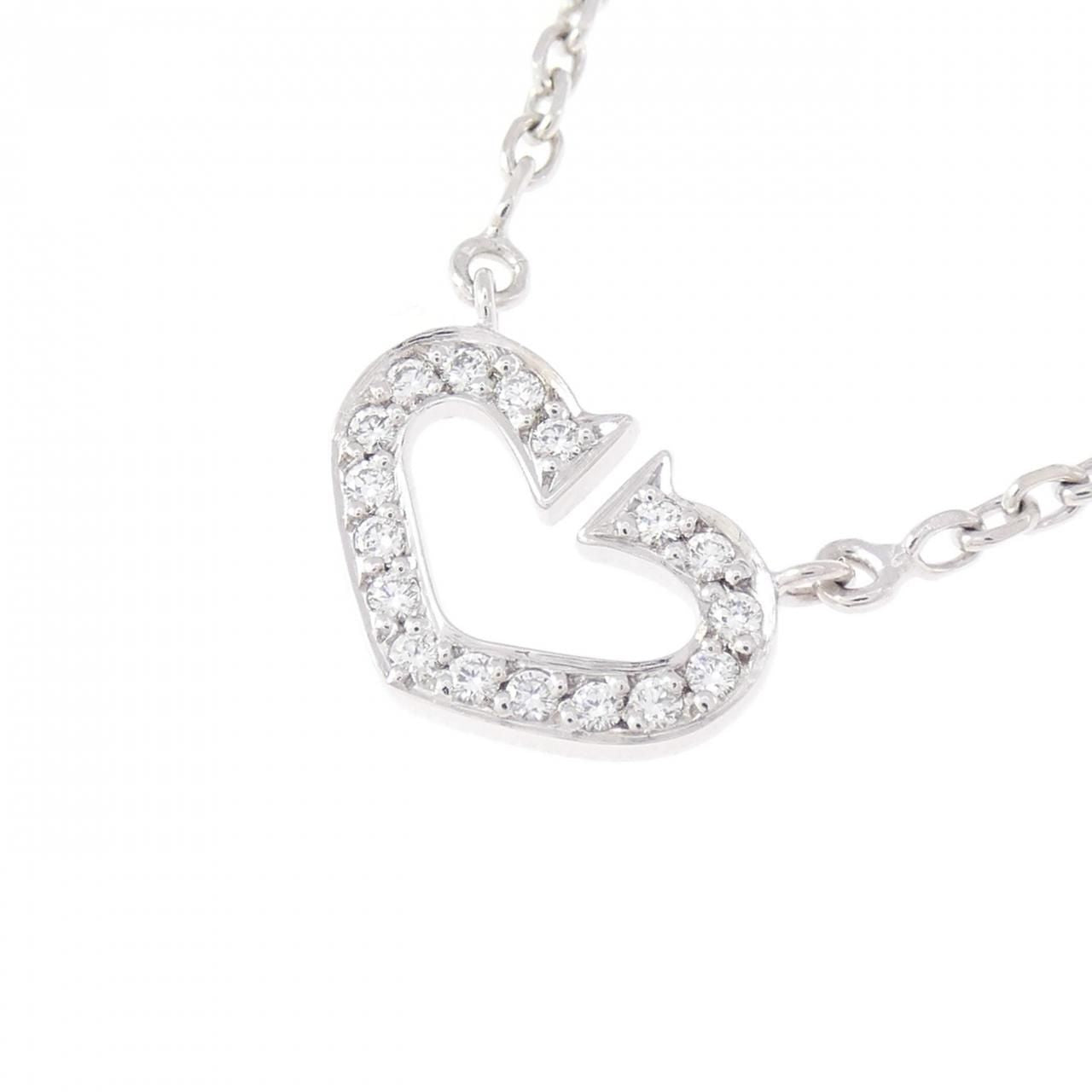 Cartier C Necklace White Gold — view 3