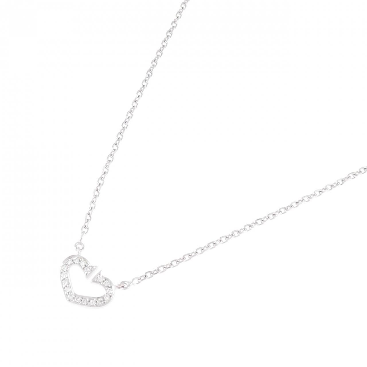 Cartier C Necklace White Gold — view 2