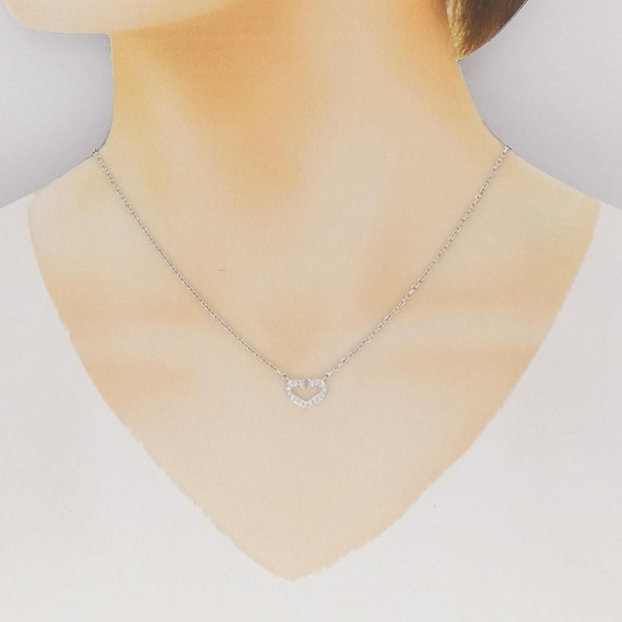 Cartier C Necklace White Gold — view 6