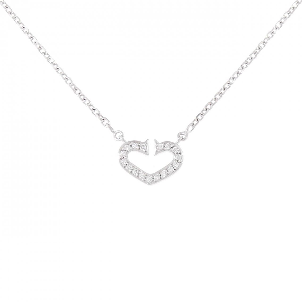 Cartier C Necklace White Gold