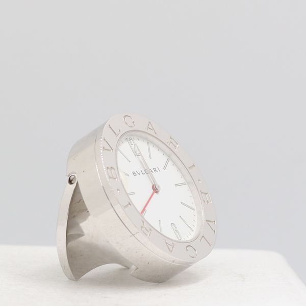 Bvlgari Quartz White Dial Travel Clock Nam — view 2