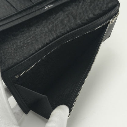 Hermes Bearn Souffle Wallet Epsom Noir Black Silver Veau — view 8