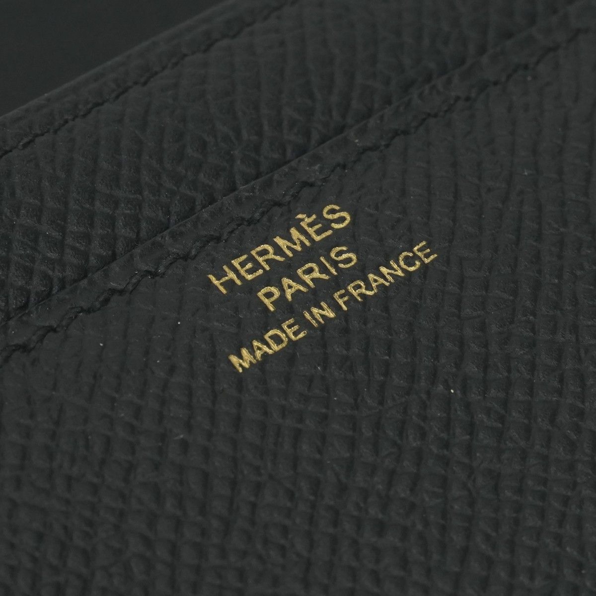 Hermes Constance Long Wallet Epsom Noir Black Pink Gold — view 6