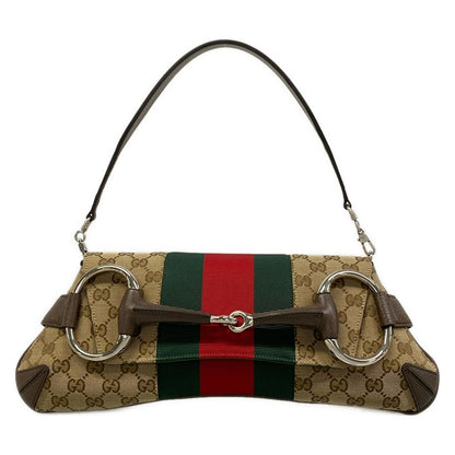 Gucci Shoulder Bag Horsebit Chain Bag Sherry Removable Strap Leather