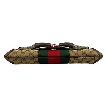 Gucci Shoulder Bag Horsebit Chain Bag Sherry Removable Strap Leather — view 5