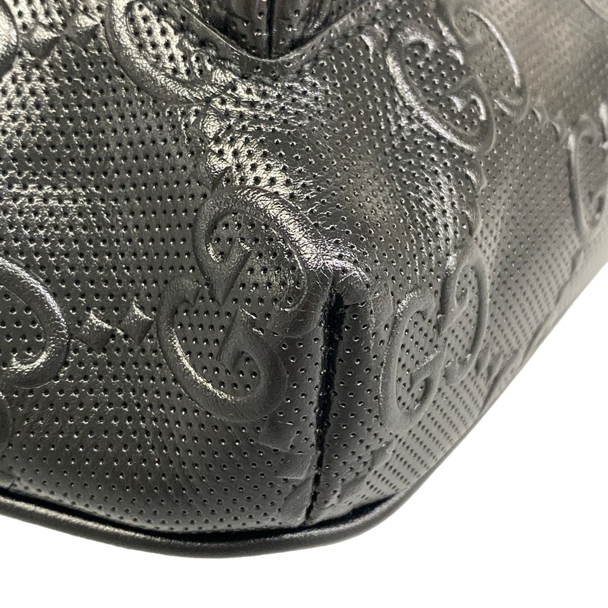 Gucci Waist Pouch Jumbo GG Large Belt Bag Black Leather — view 6