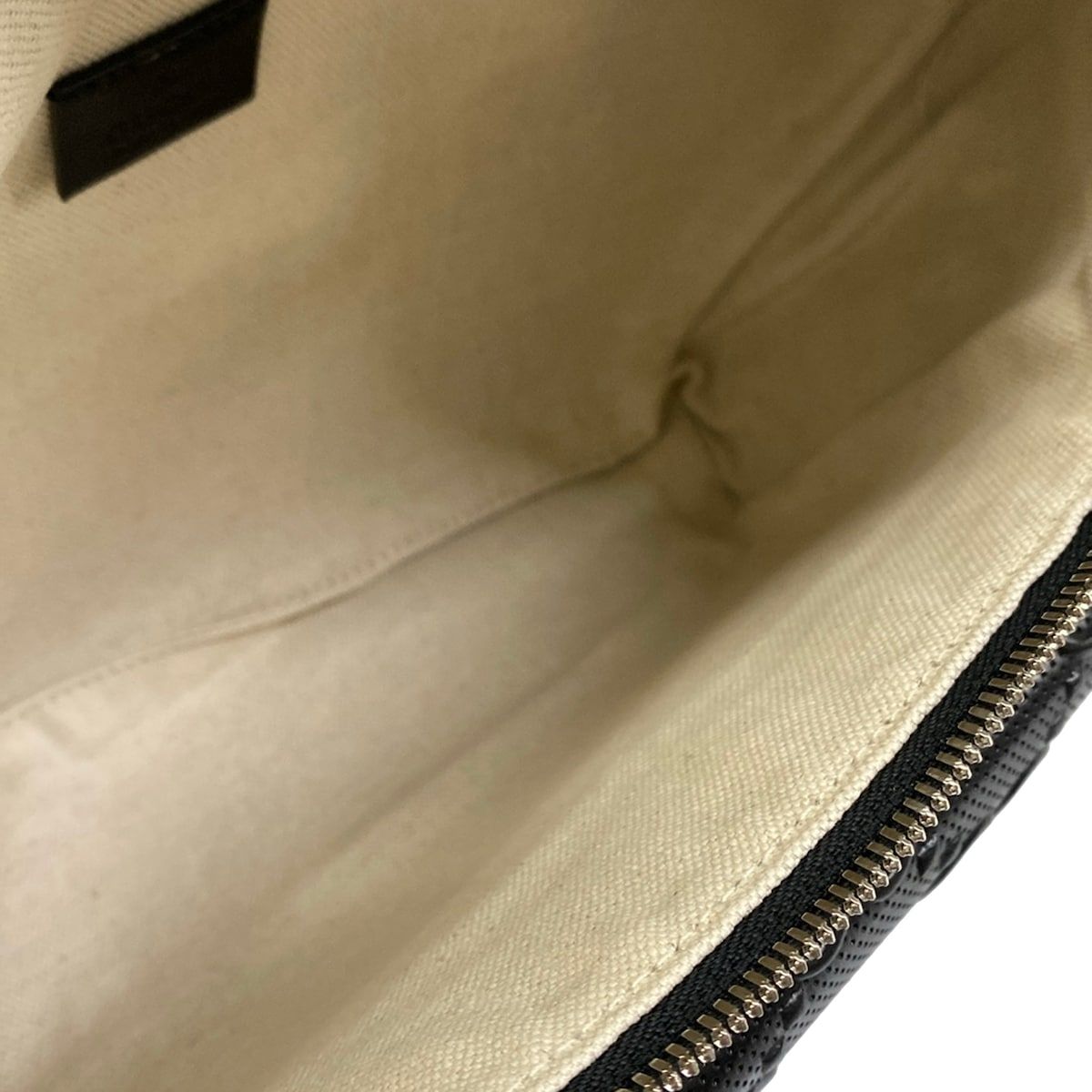 Gucci Waist Pouch Jumbo GG Large Belt Bag Black Leather — view 7