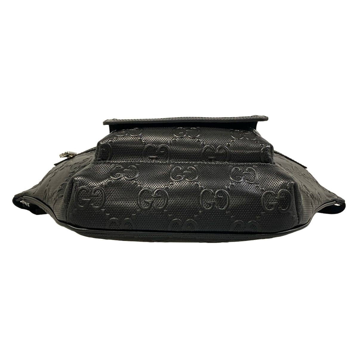 Gucci Waist Pouch Jumbo GG Large Belt Bag Black Leather — view 5