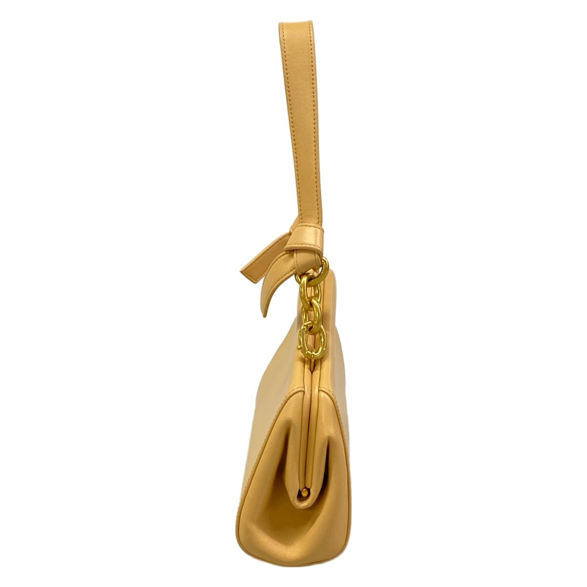 Bottega Veneta Handbag Tip Beige Chain Handle Leather — view 2
