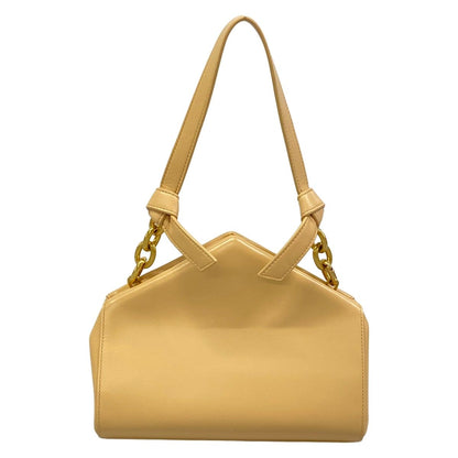 Bottega Veneta Handbag Tip Beige Chain Handle Leather — view 3