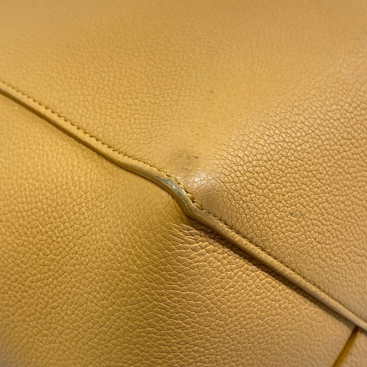 Celine Tote Cabas Phantom Small with Belt Orange Brown — view 6