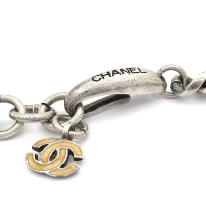 Chanel Choker Silver Gold CC Logo Necklace — view 4
