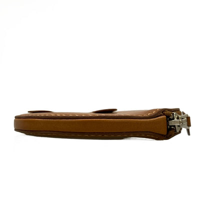 Hermes Coin Case Animal Brown Bear Leather — view 8