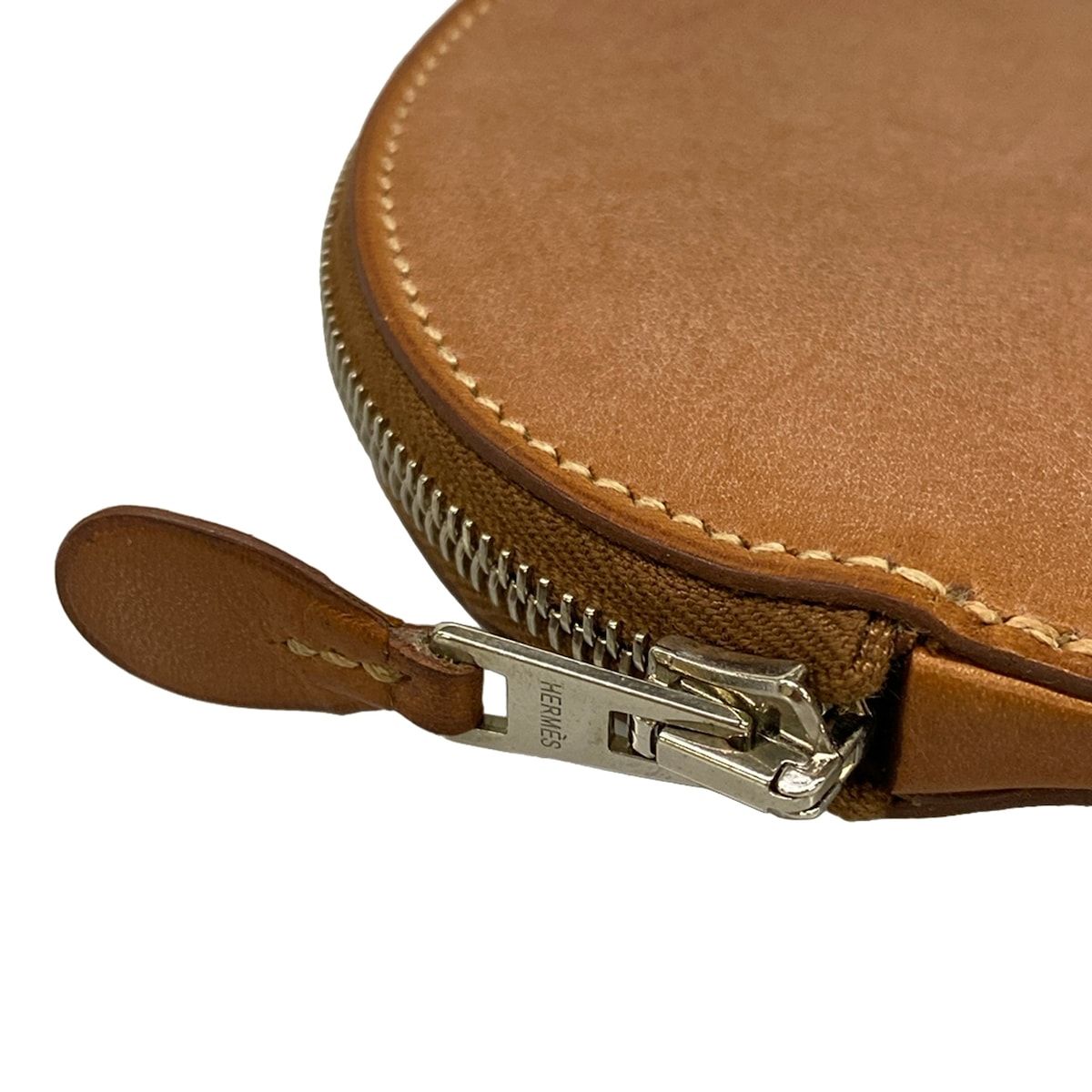Hermes Coin Case Animal Brown Bear Leather — view 9