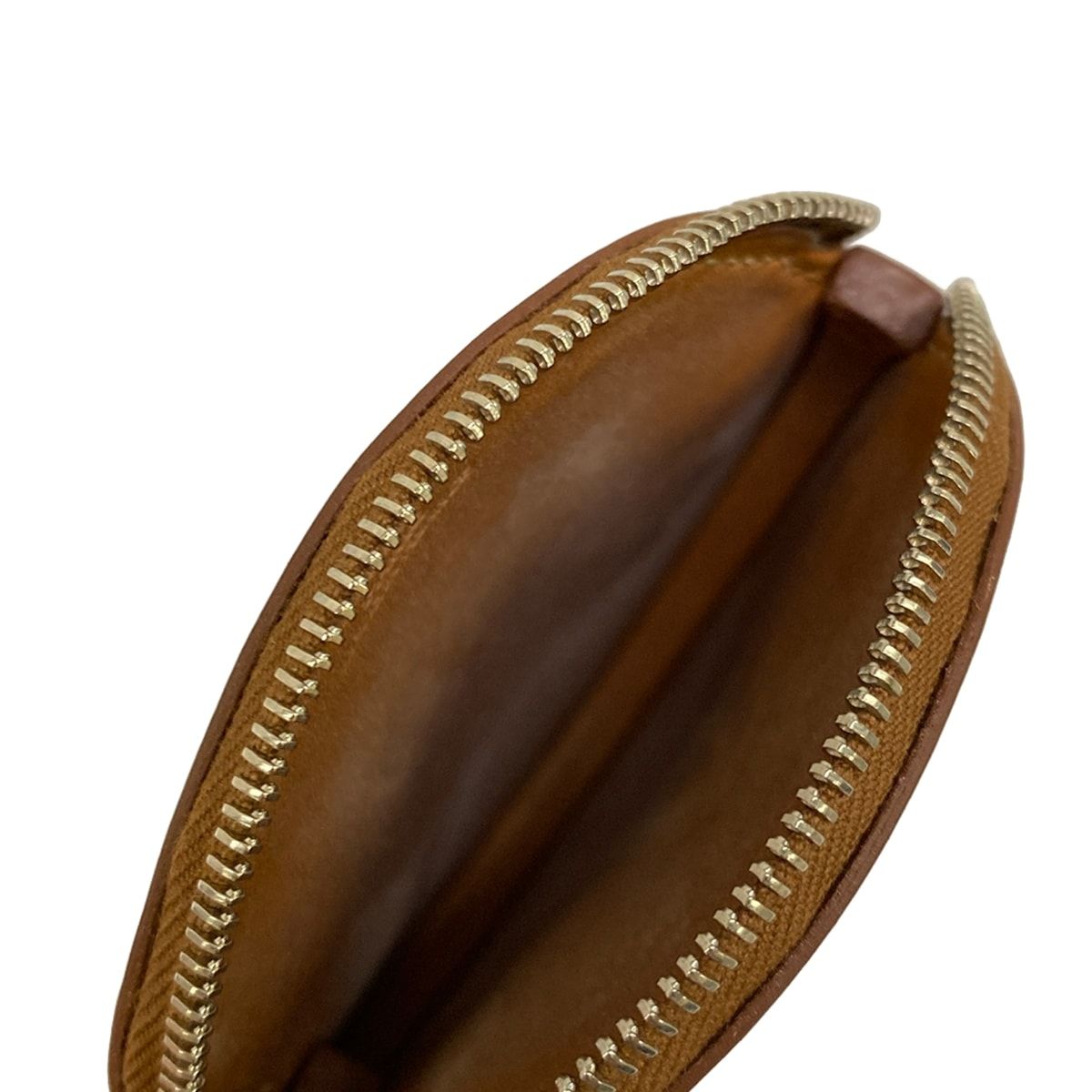 Hermes Coin Case Animal Brown Bear Leather — view 3