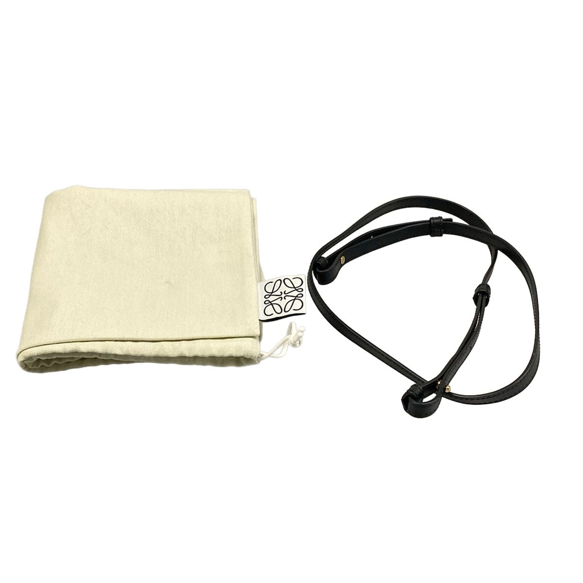 Loewe Tote Font Small Natural Ruffle — view 8