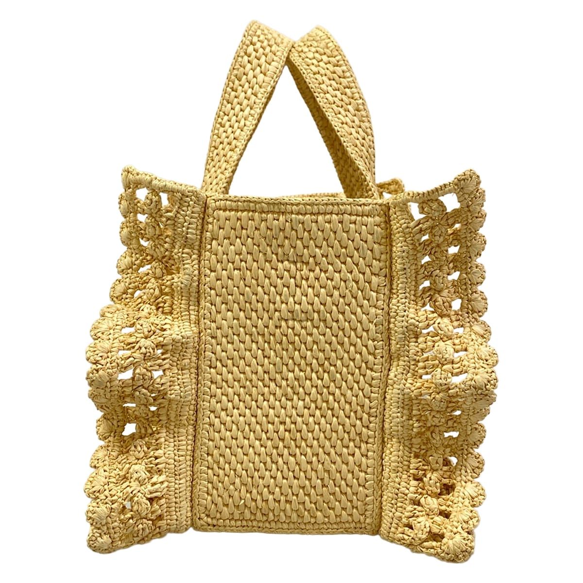 Loewe Tote Font Small Natural Ruffle — view 4
