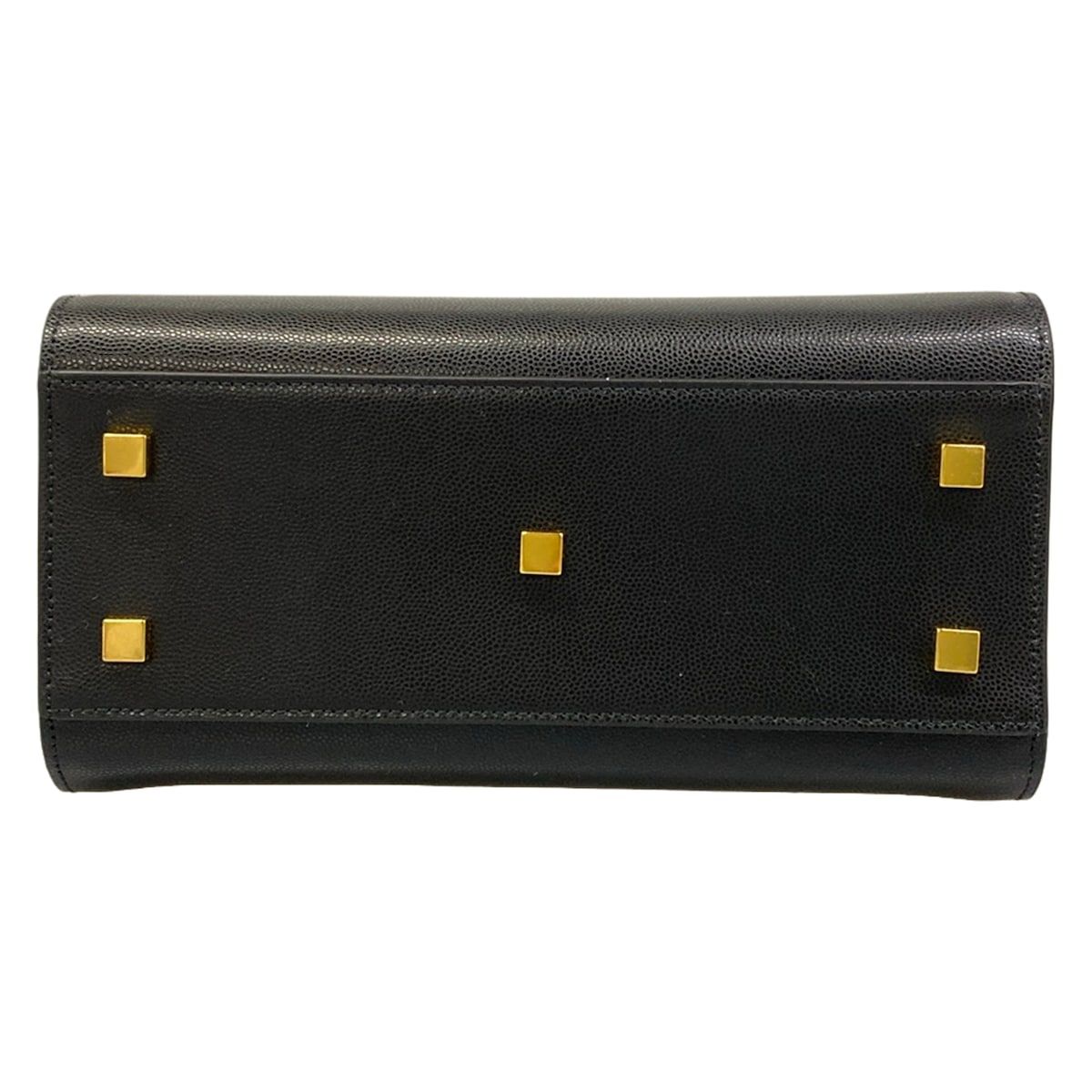 Saint Laurent Paris Handbag Uptown Small 0619 Black Leather — view 5