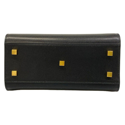 Saint Laurent Paris Handbag Uptown Small 0619 Black Leather — view 5