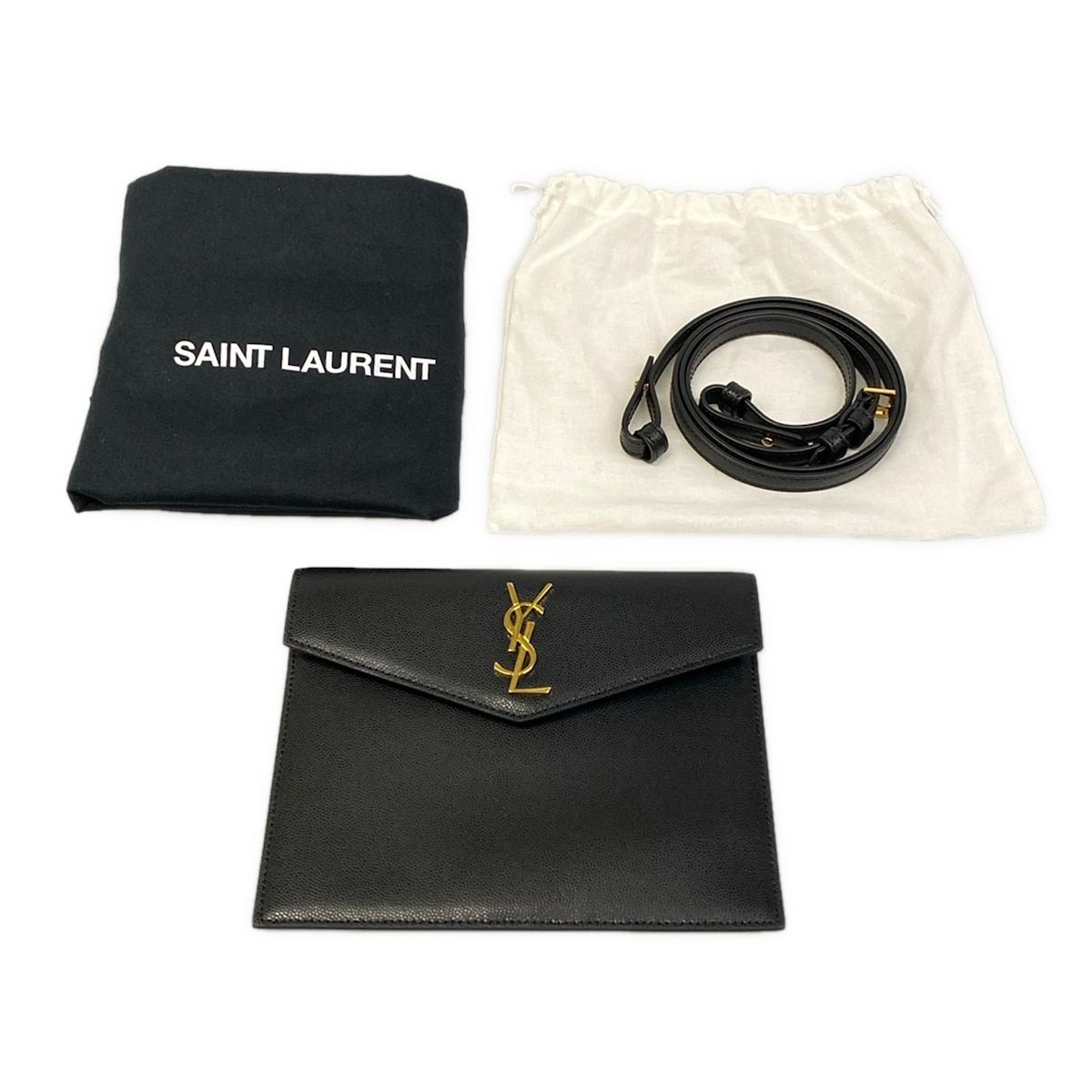 Saint Laurent Paris Handbag Uptown Small 0619 Black Leather — view 8
