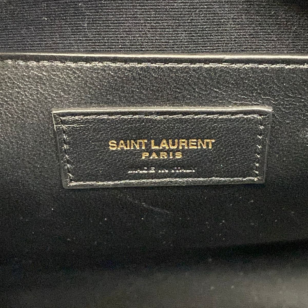 Saint Laurent Paris Handbag Uptown Small 0619 Black Leather — view 9