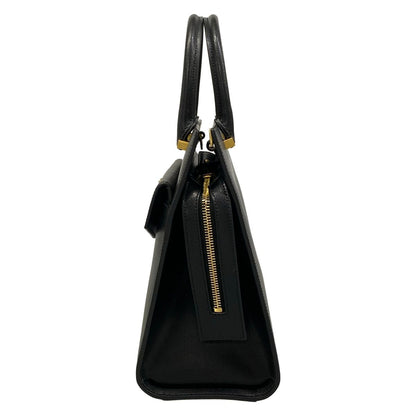 Saint Laurent Paris Handbag Uptown Small 0619 Black Leather — view 4