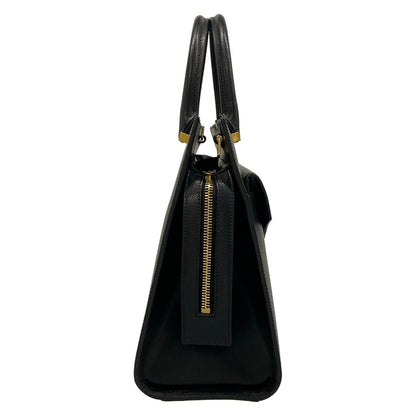 Saint Laurent Paris Handbag Uptown Small 0619 Black Leather — view 2