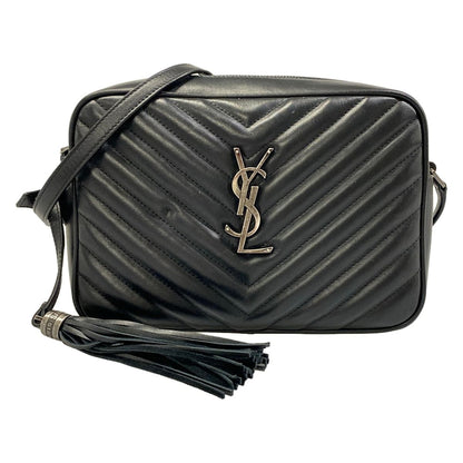 Saint Laurent Paris Shoulder Bag Black Leather