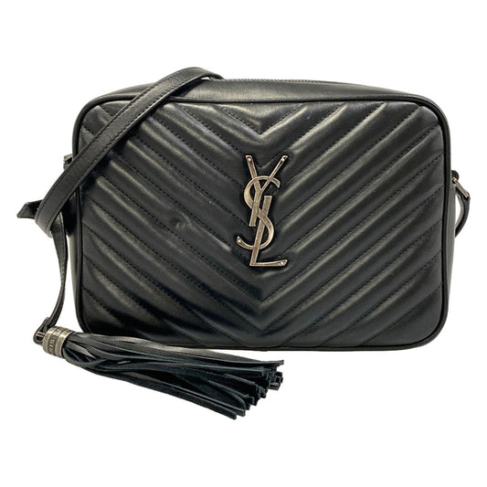 Saint Laurent Paris Shoulder Bag Black Leather