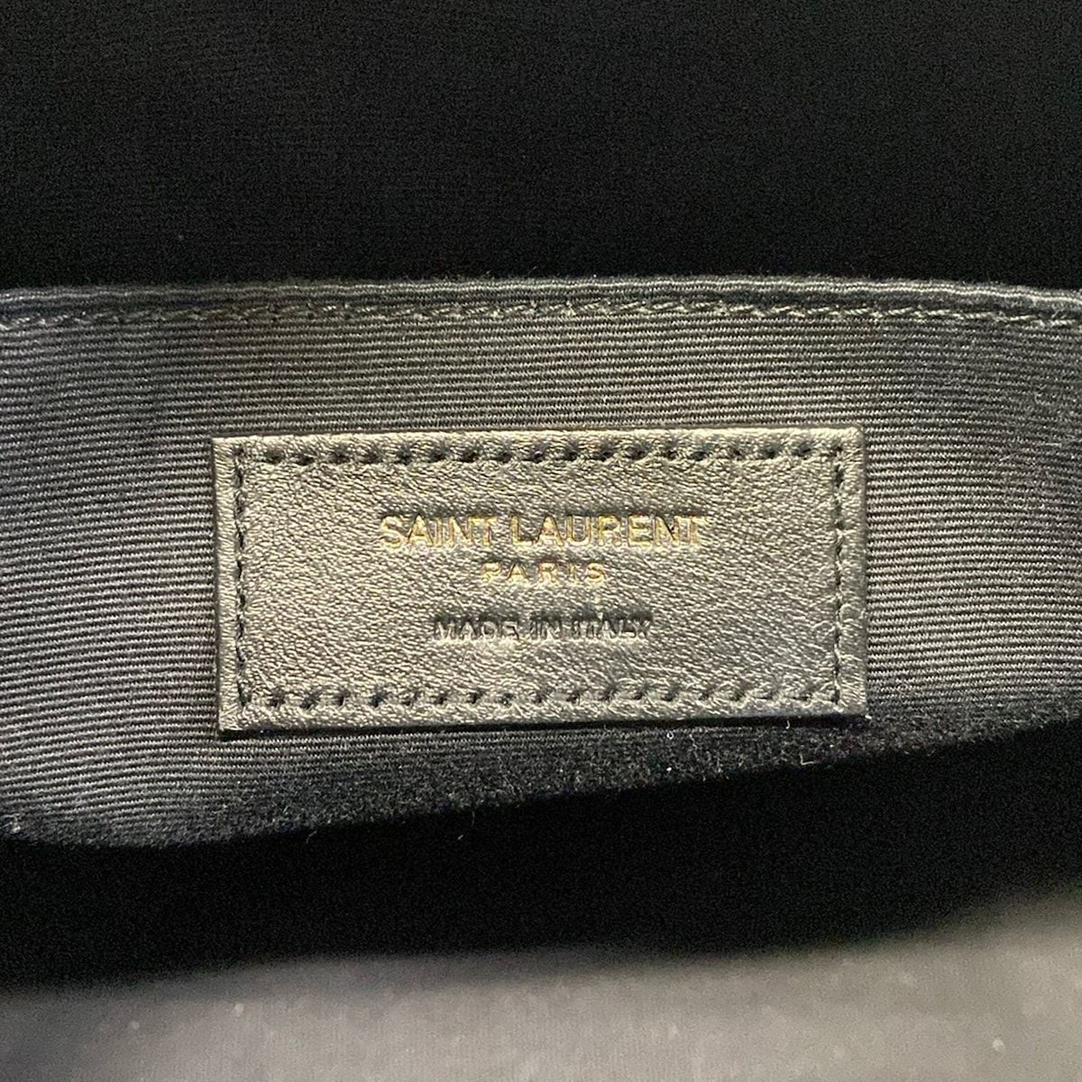 Saint Laurent Paris Shoulder Bag Black Leather — view 8