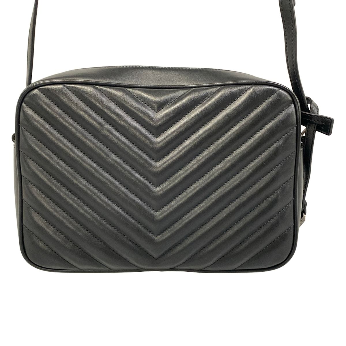 Saint Laurent Paris Shoulder Bag Black Leather — view 3