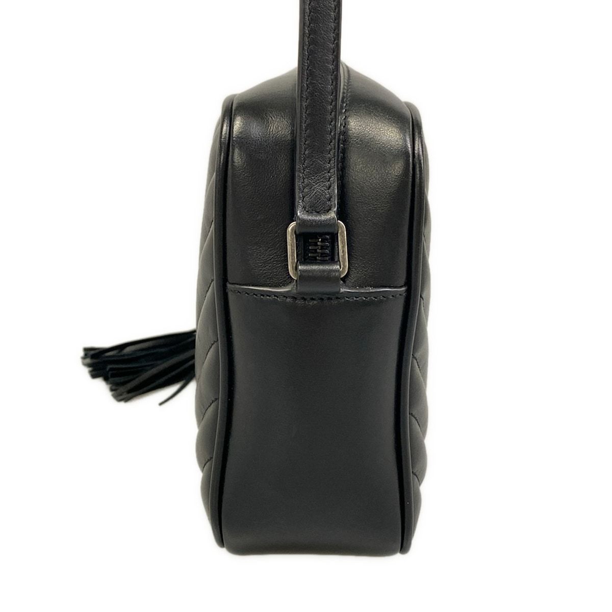 Saint Laurent Paris Shoulder Bag Black Leather — view 4