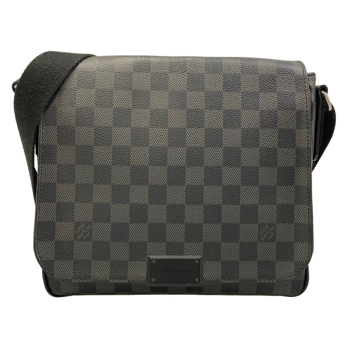 Louis Vuitton Shoulder Bag Damier Graphite District PM