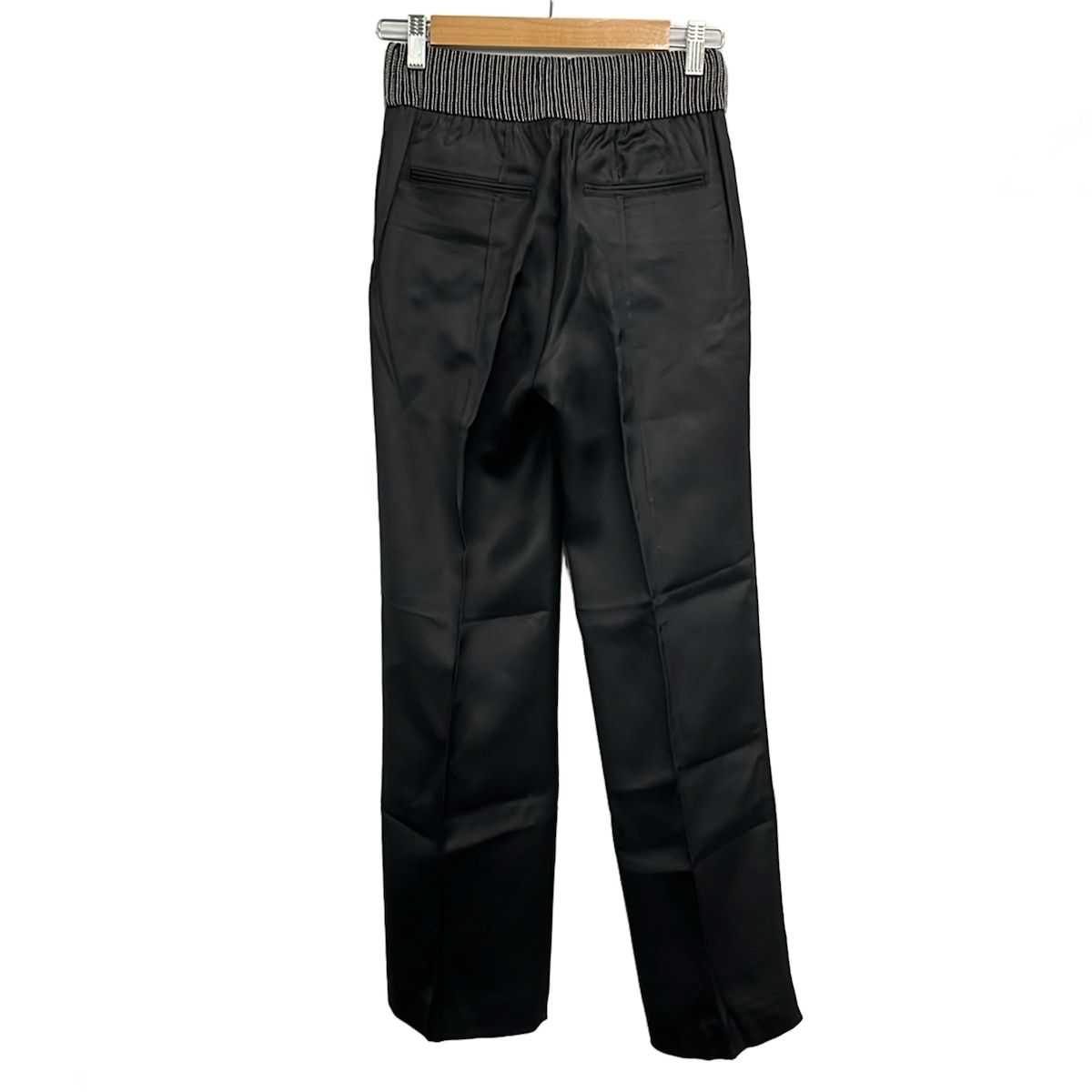 Dolce & Gabbana Pants 38 S Straight Fit Cotton Black Full Length — view 2