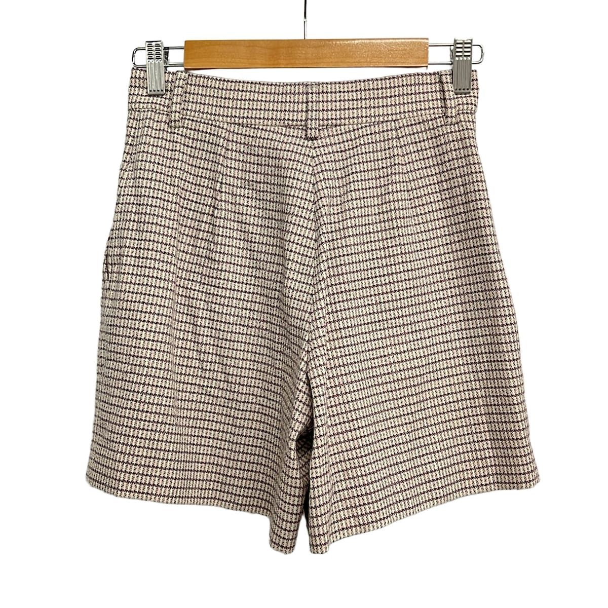 Fendi Shorts 38 S Pink Ivory Bordeaux Wool — view 2
